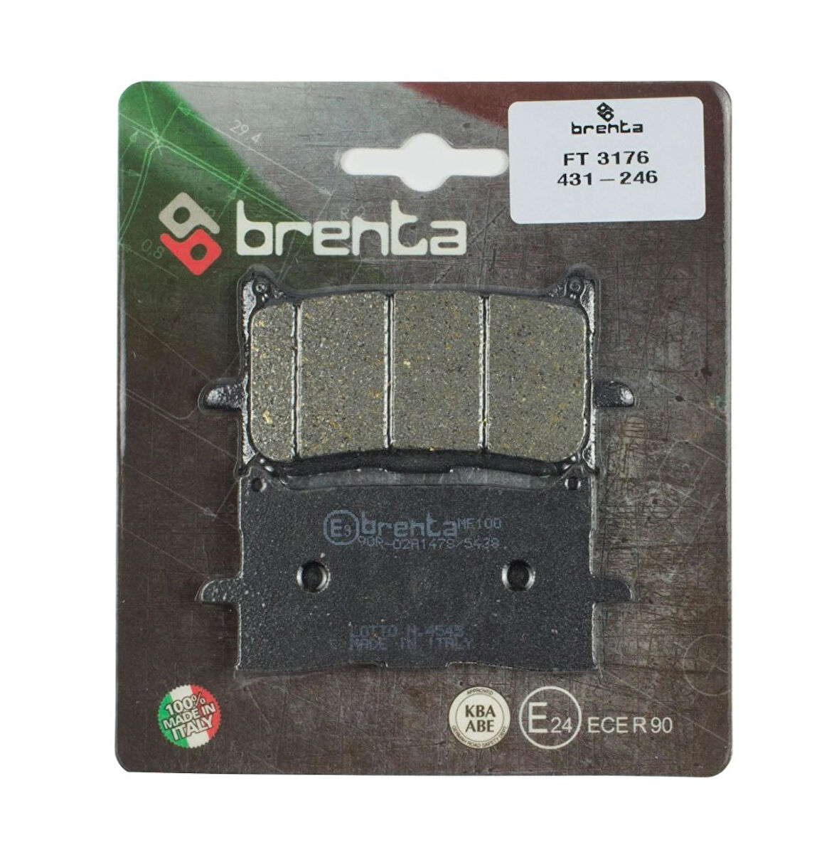 Honda Cb 125 R Brenta Ön Fren Balata OB