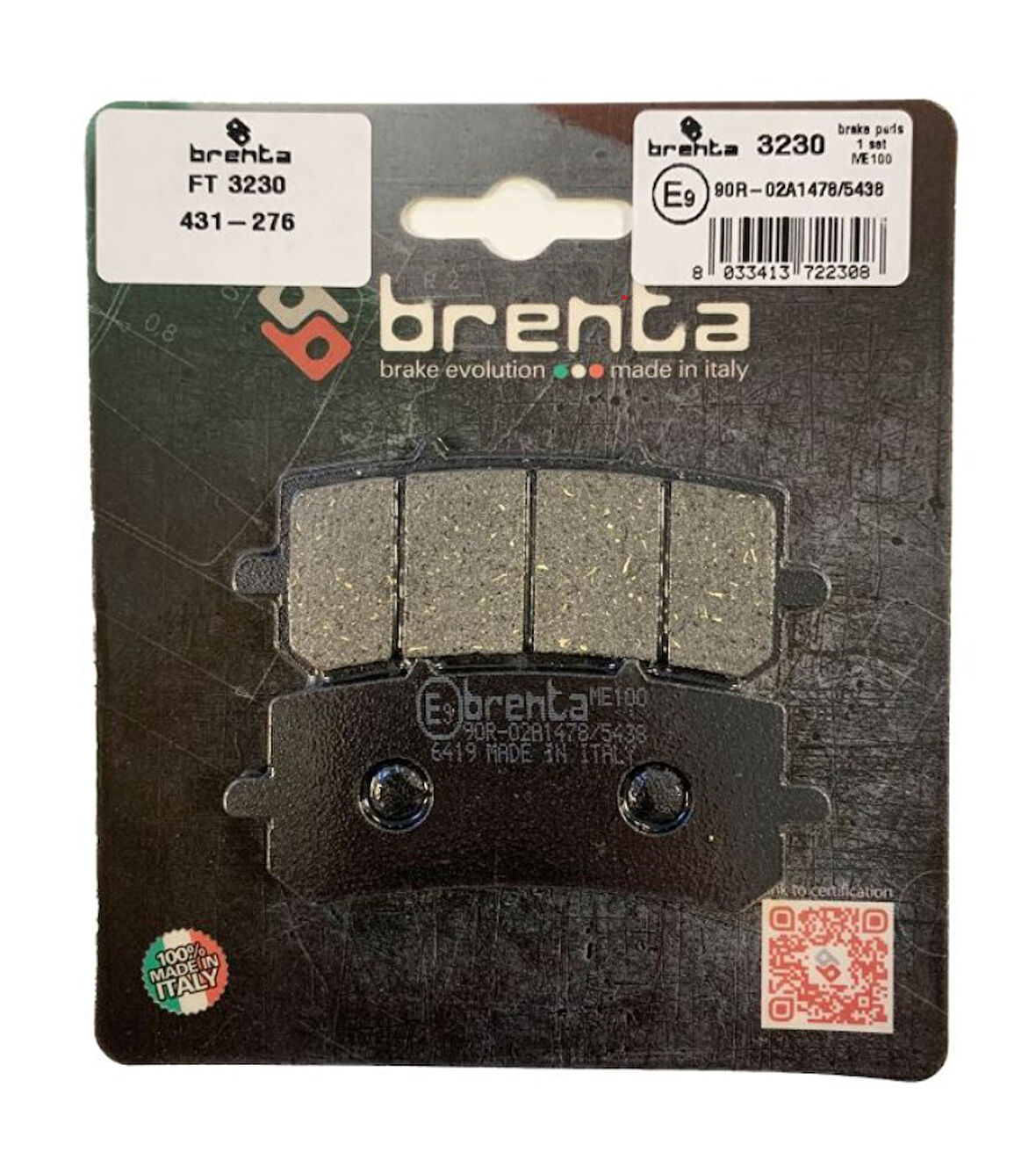 Nk150 AbsBrenta Ön Fren Balata OB