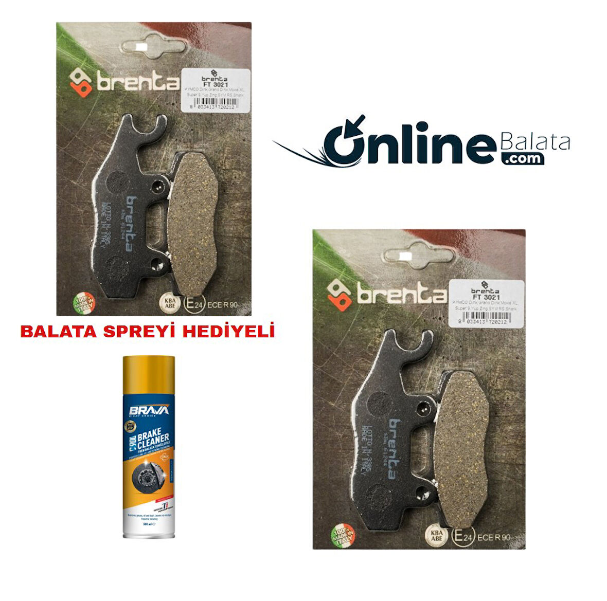 Bet&Wın 150 Brenta Fren Balata Takımı Ön Ve Arka Ob4221
