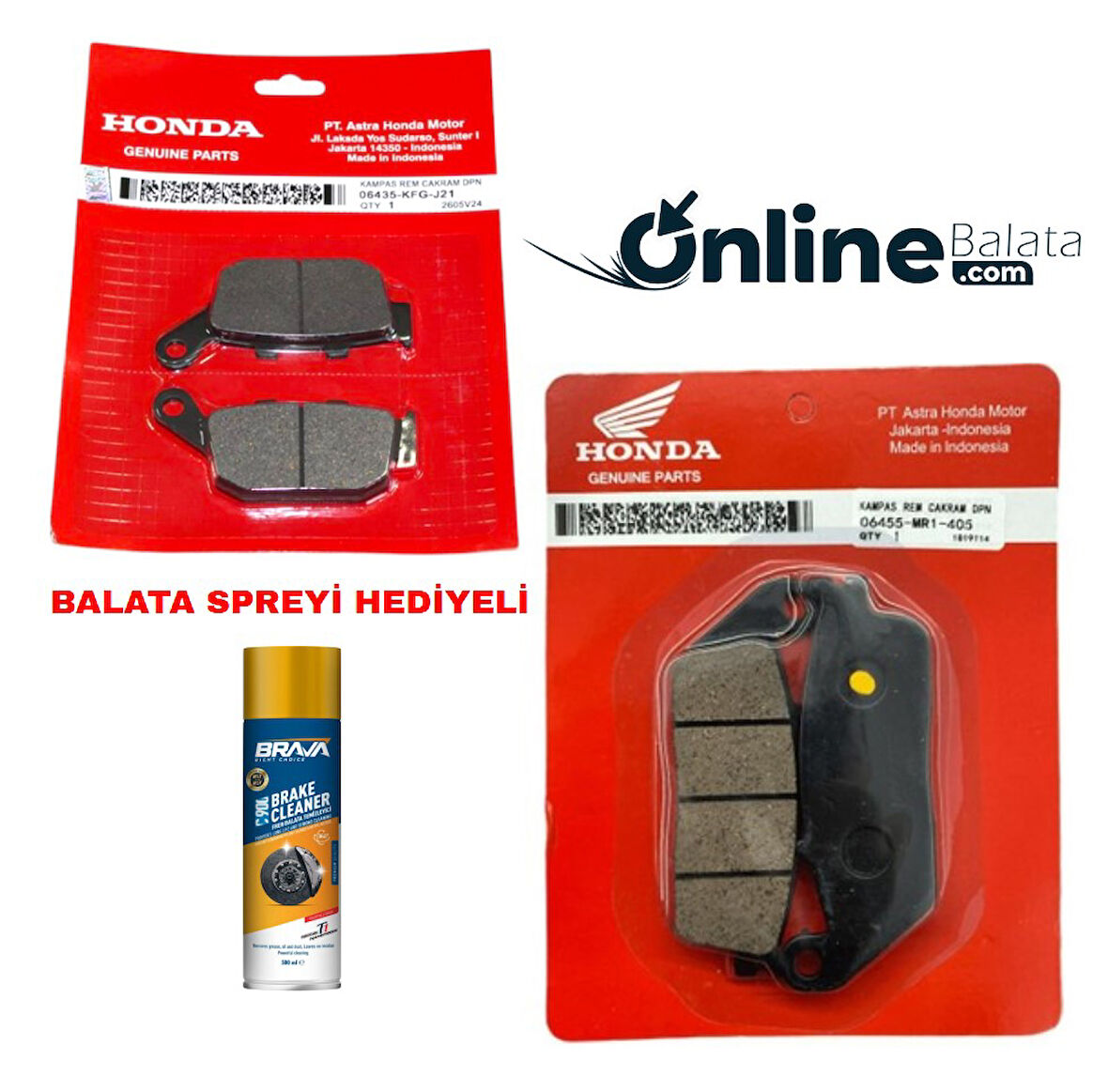 Honda Nc 750 İntegra\Dct\S\X Fren Balata Takımı Ön Ve Arka OB4304