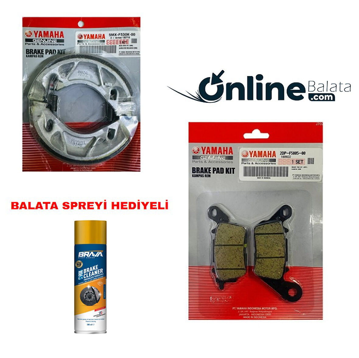 Yamaha Delight 125 Fren Balata Takımı Ön Ve Arka OB4313