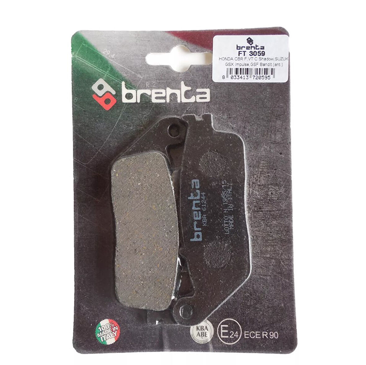 Honda Cbr 250 R Brenta Ön Fren Balata Ob1632