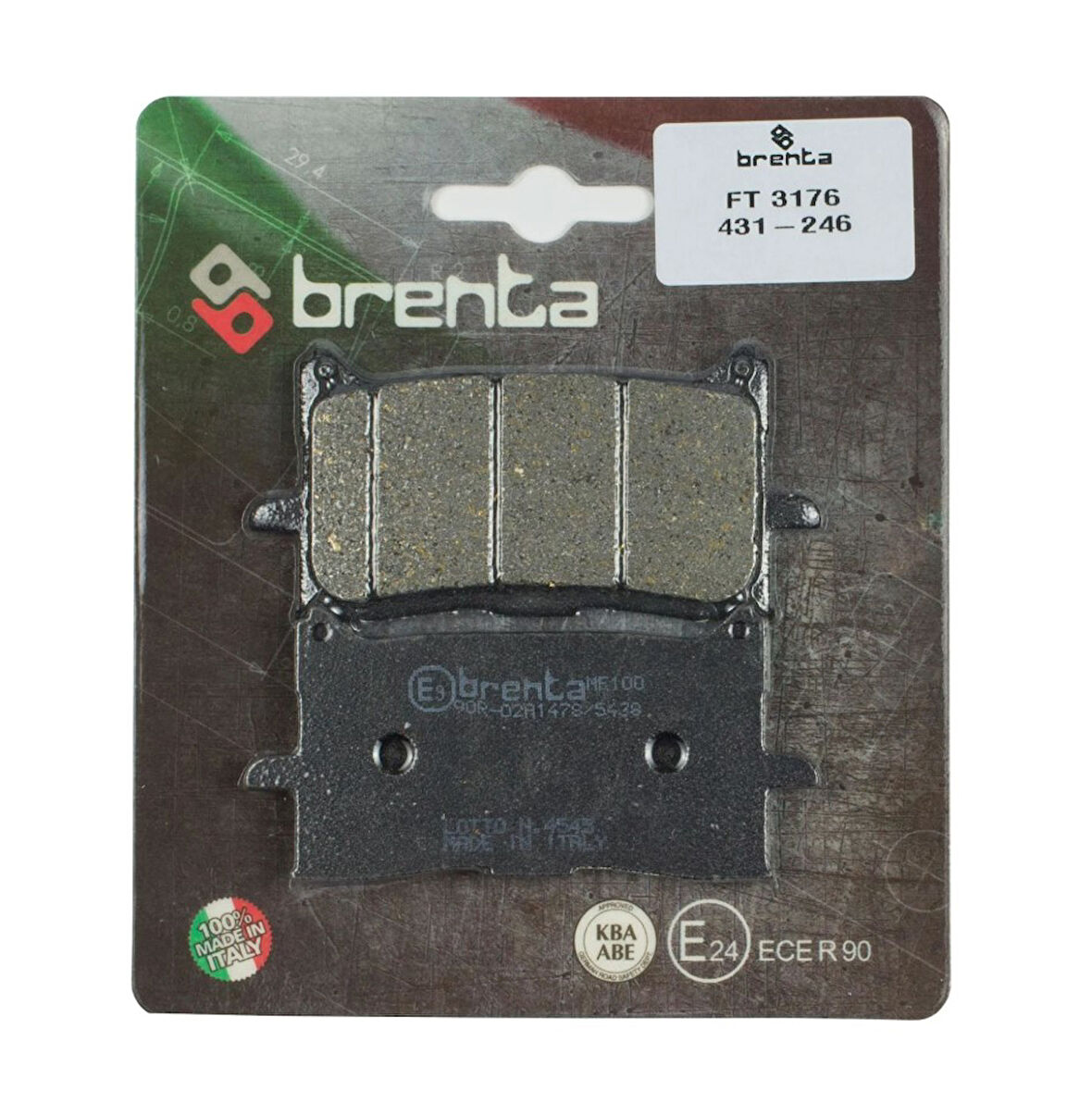 Honda Cb 250 R Brenta Ön Fren Balata Ob1719