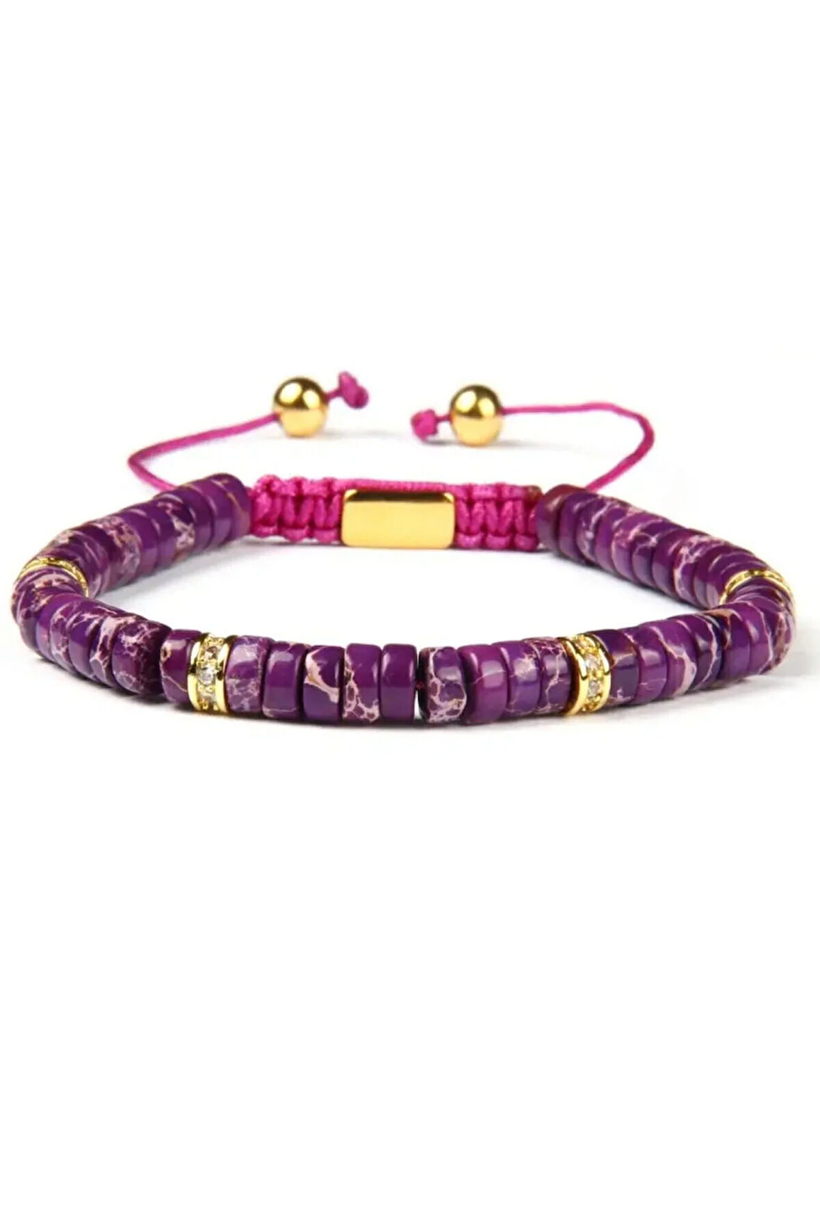 Mor Taşlı Bileklik