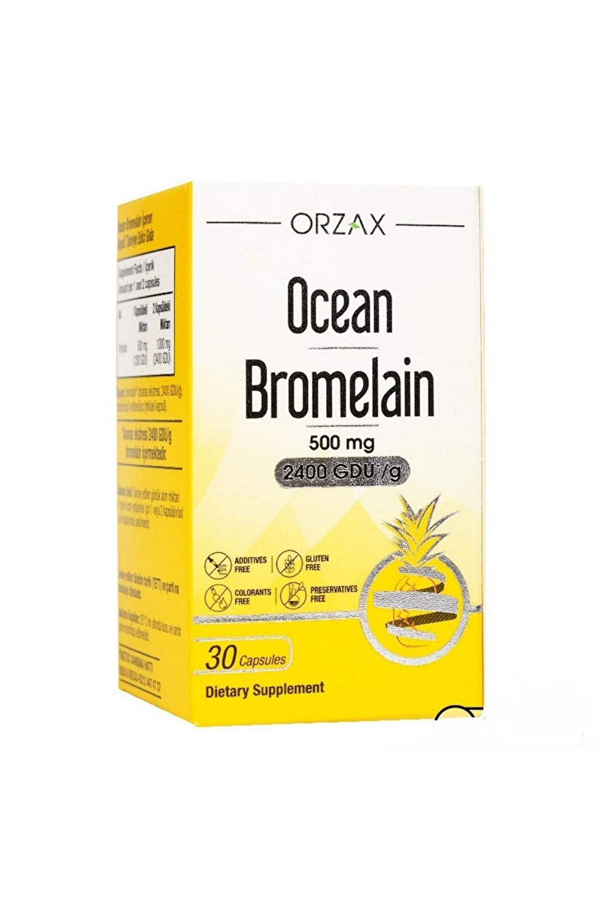 Ocean Bromelain 500 mg 30 Kapsül