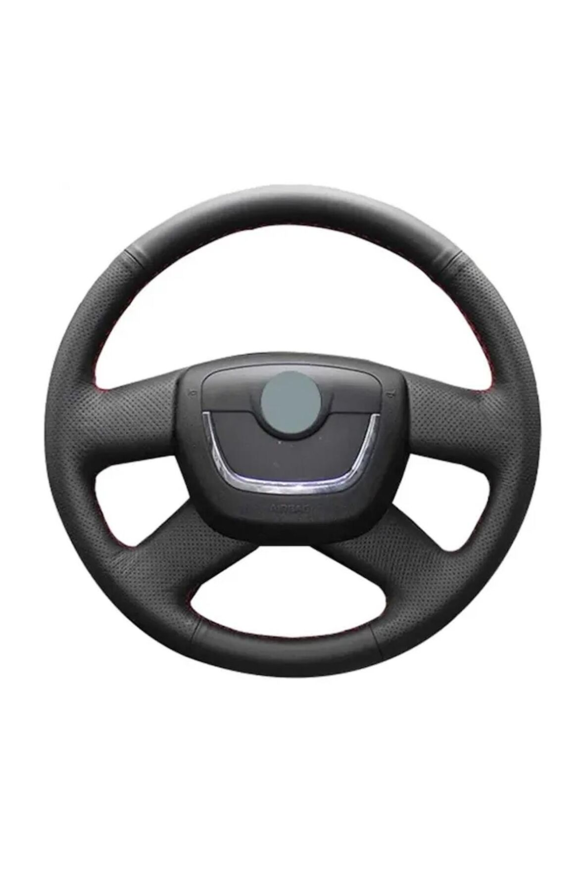 Skoda Octavıa A5 (2009-2013) Araca Özel Direksiyon Kılıfı (noktalı- Düz(torpido Desen Deri) Model