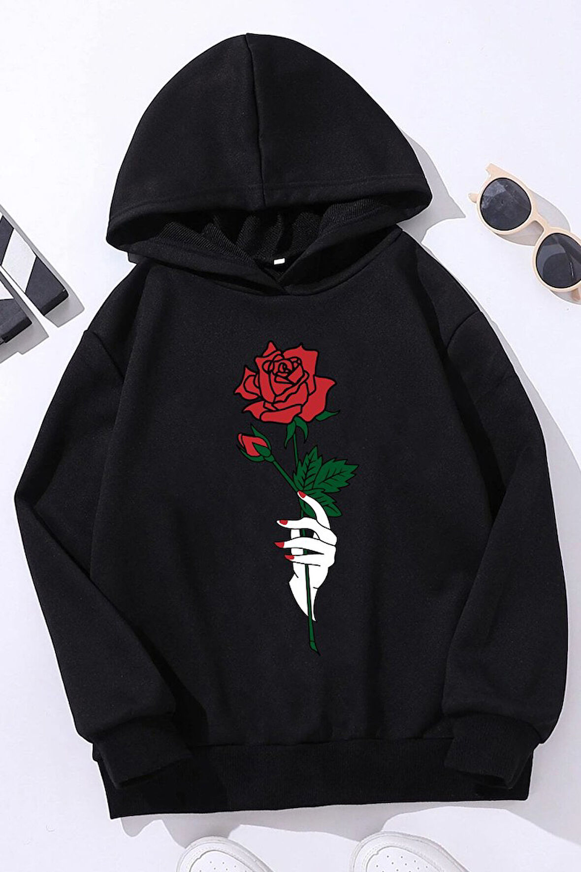 Uyguntarz Çocuk Rose Baskılı Sweatshirt