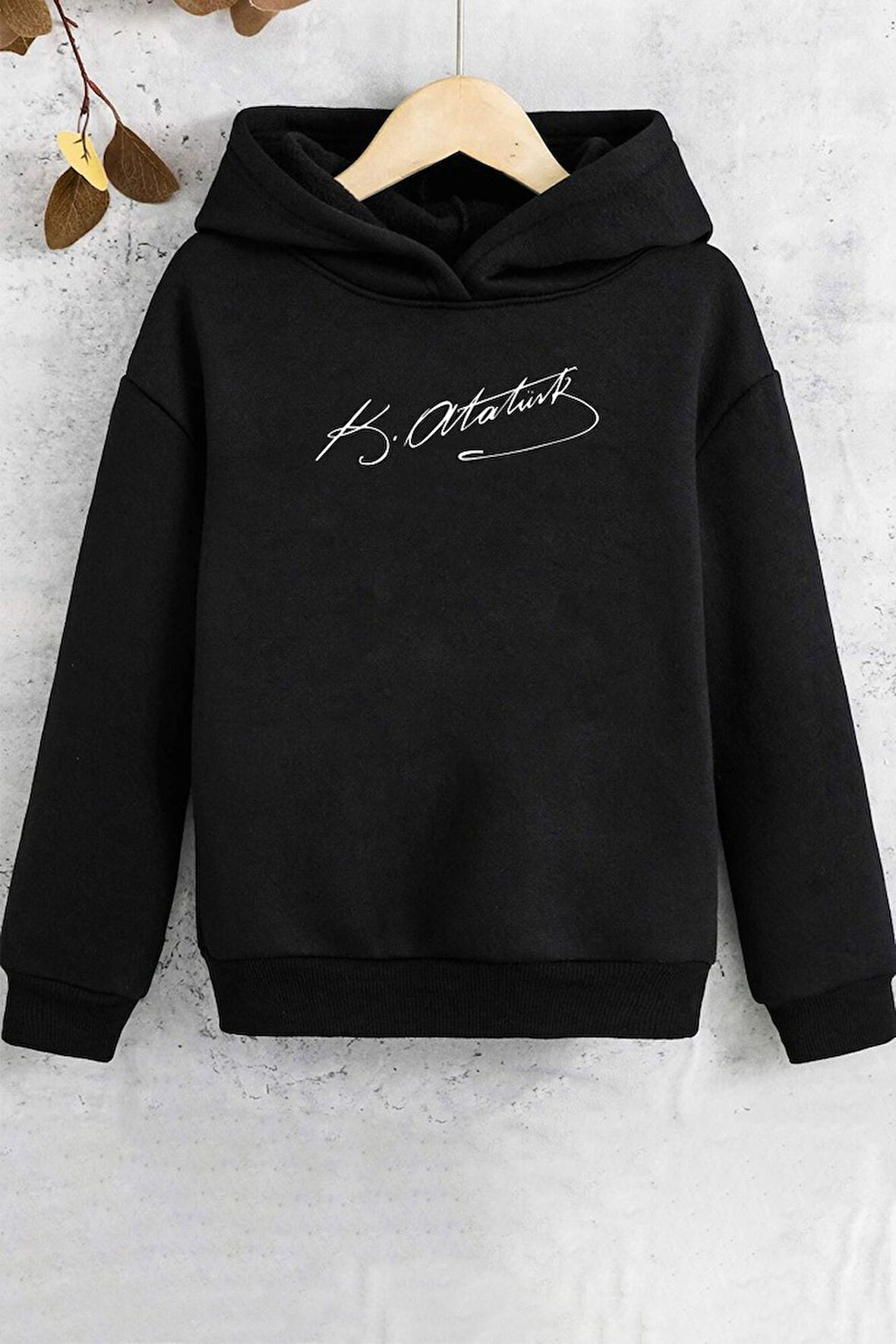 Uyguntarz Çocuk K.Atatürk imza Baskılı Sweatshirt