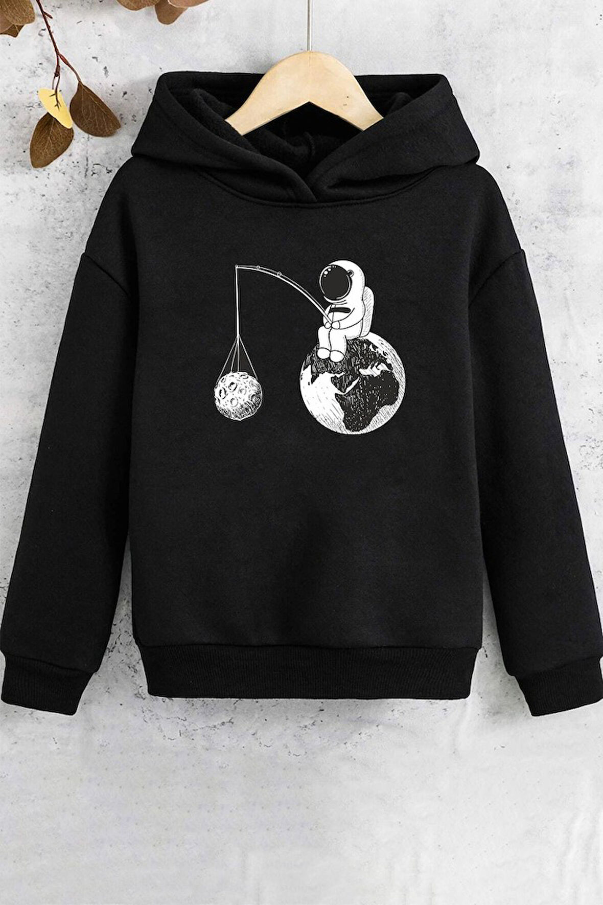 Uyguntarz Çocuk Uzay Temalı Baskılı Sweatshirt