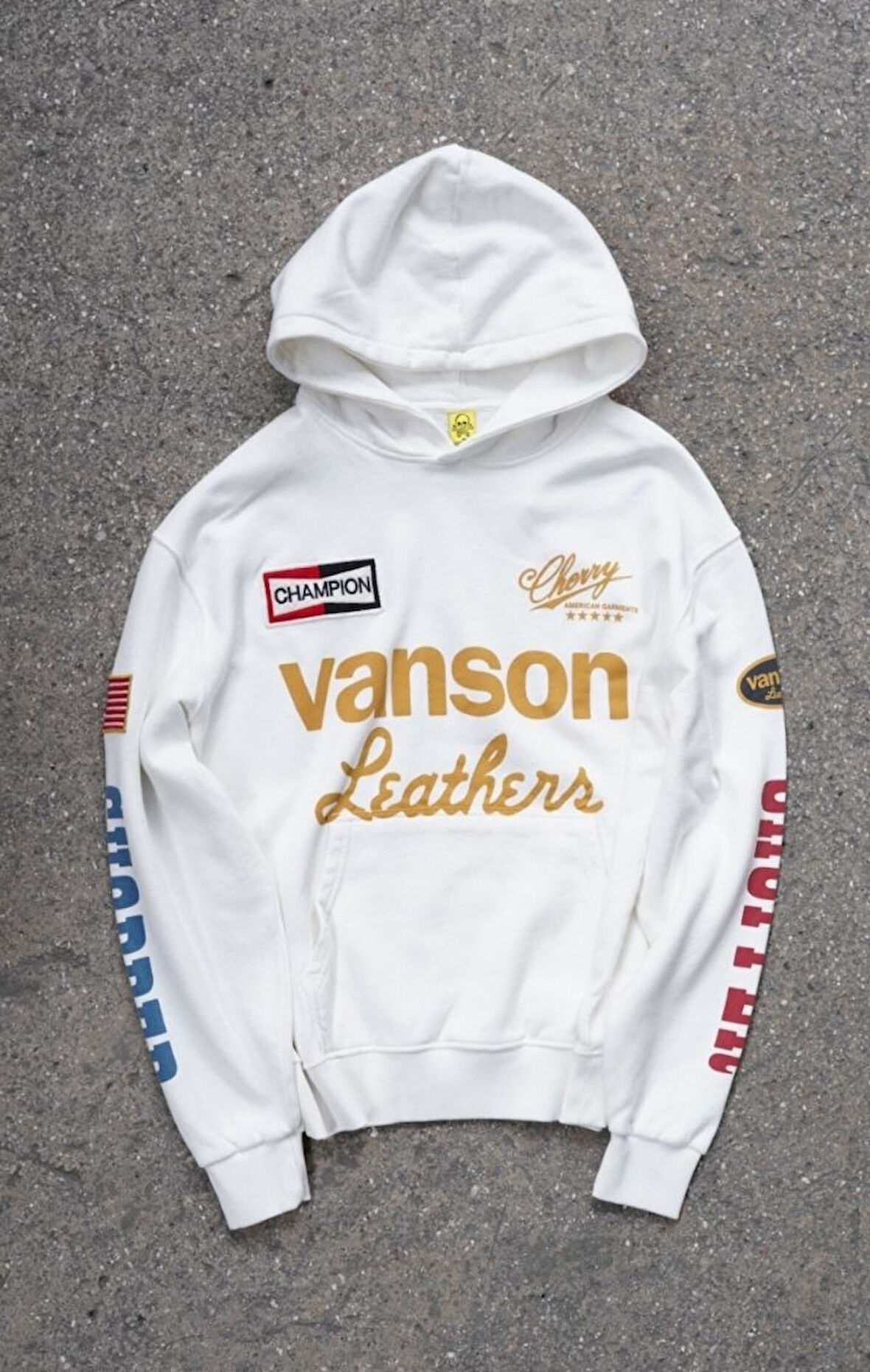 Vanson Chopper Beyaz Sweatshirt