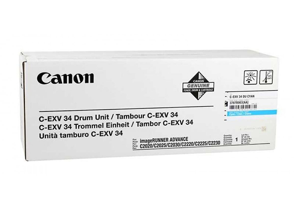 Canon C-EXV-34 Mavi Fotokopi Drum Ünitesi