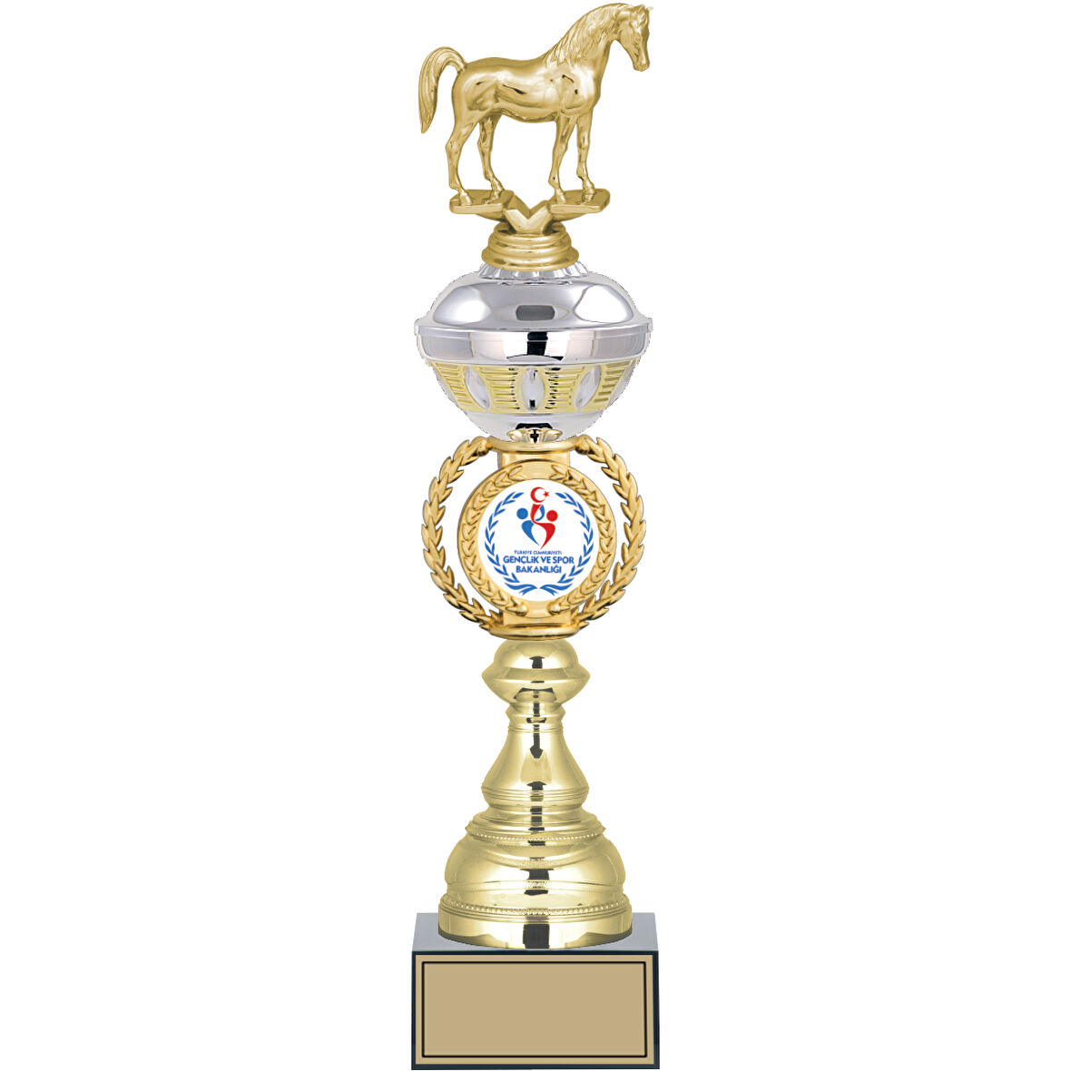 ODAK KUPA - Figürlü Kupalar - At Figürlü Kupalar FG-066 B - 44 cm