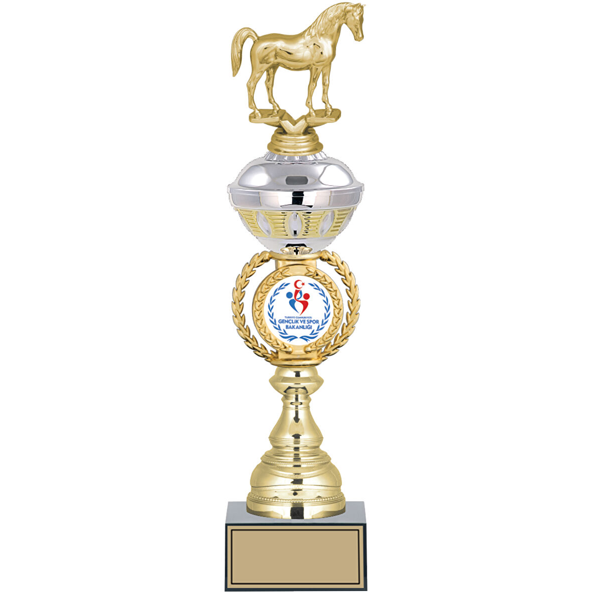 ODAK KUPA - Figürlü Kupalar - At Figürlü Kupalar FG-066 C - 42 cm