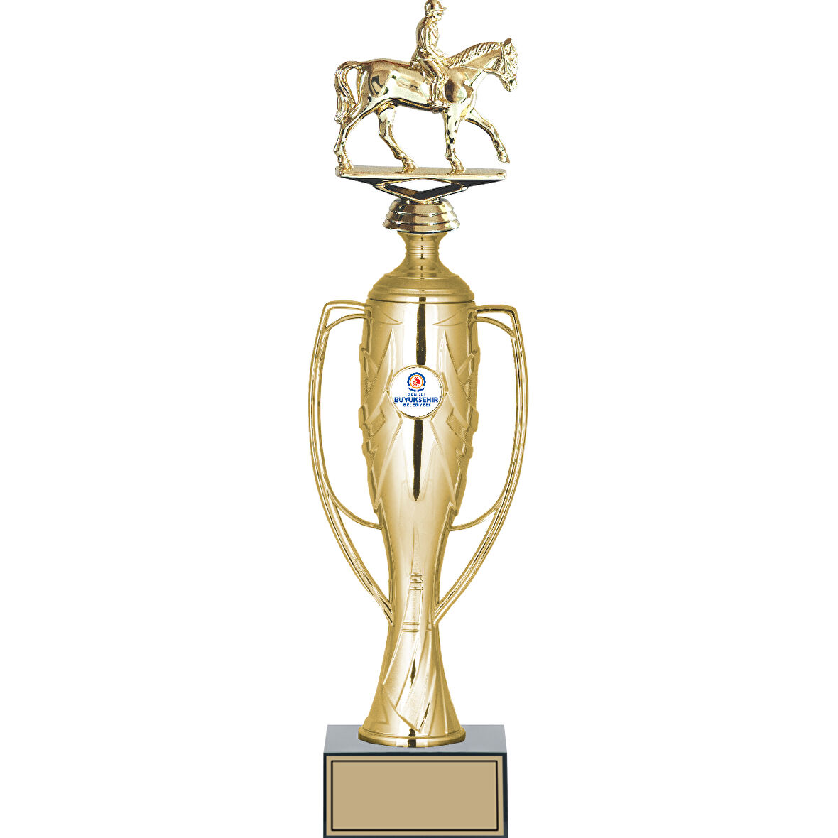 ODAK KUPA - Figürlü Kupalar - At / Binici Figürlü Kupalar FG-026 A - 43 cm