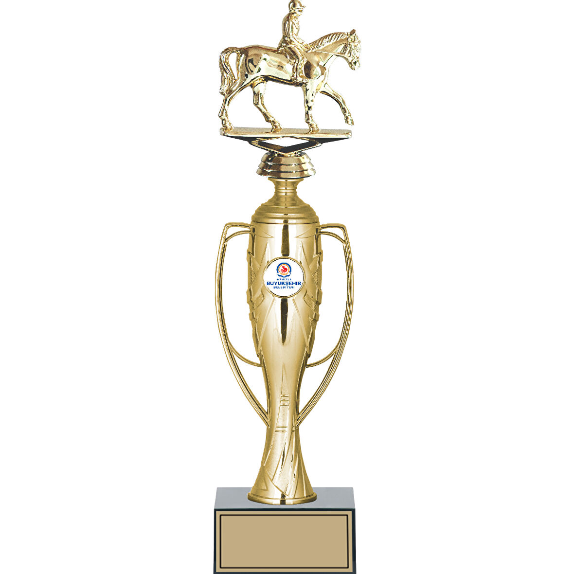 ODAK KUPA - Figürlü Kupalar - At / Binici Figürlü Kupalar FG-026 C - 38 cm