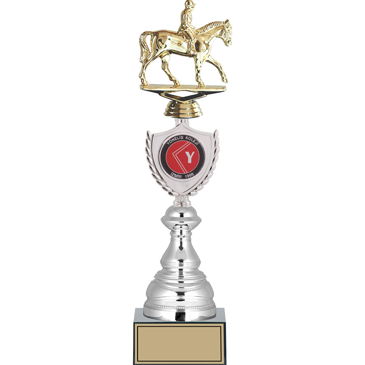 ODAK KUPA - Figürlü Kupalar - At / Binici Figürlü Kupalar FG-035 B - 39 cm