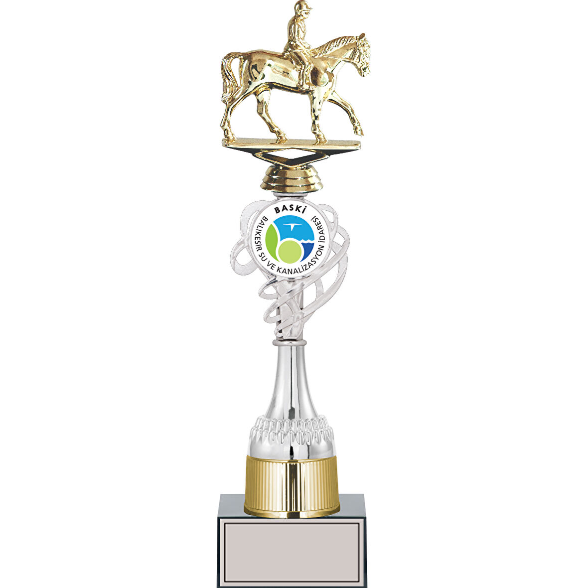 ODAK KUPA - Figürlü Kupalar - At / Binici Figürlü Kupalar FG-036 B - 39 cm