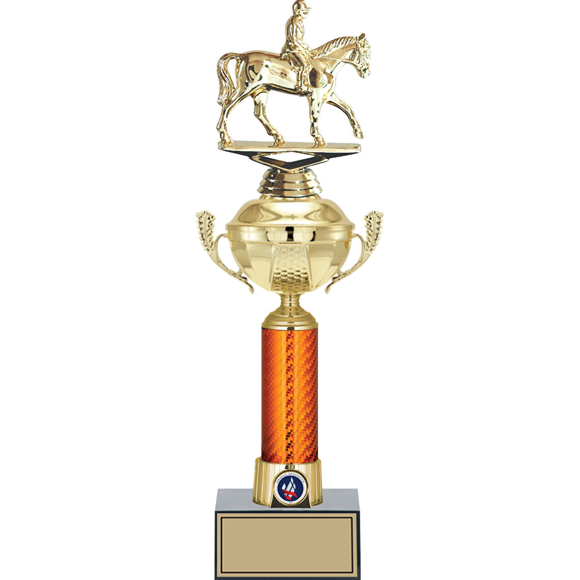 ODAK KUPA - Figürlü Kupalar - At / Binici Figürlü Kupalar FG-056 B - 42 cm