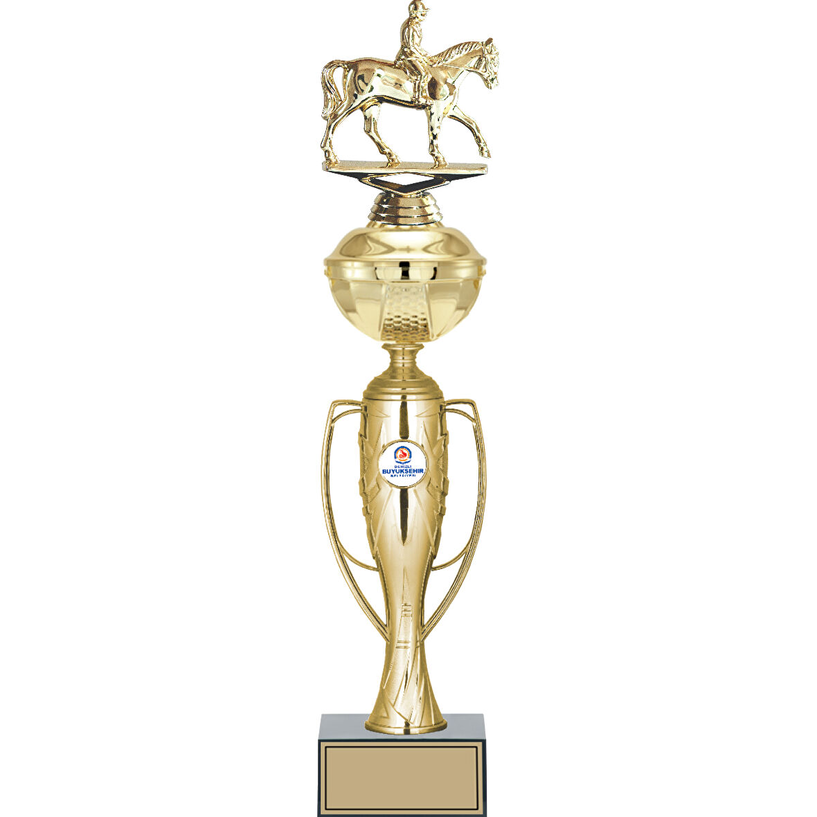 ODAK KUPA - Figürlü Kupalar - At / Binici Figürlü Kupalar FG-071 C - 47 cm