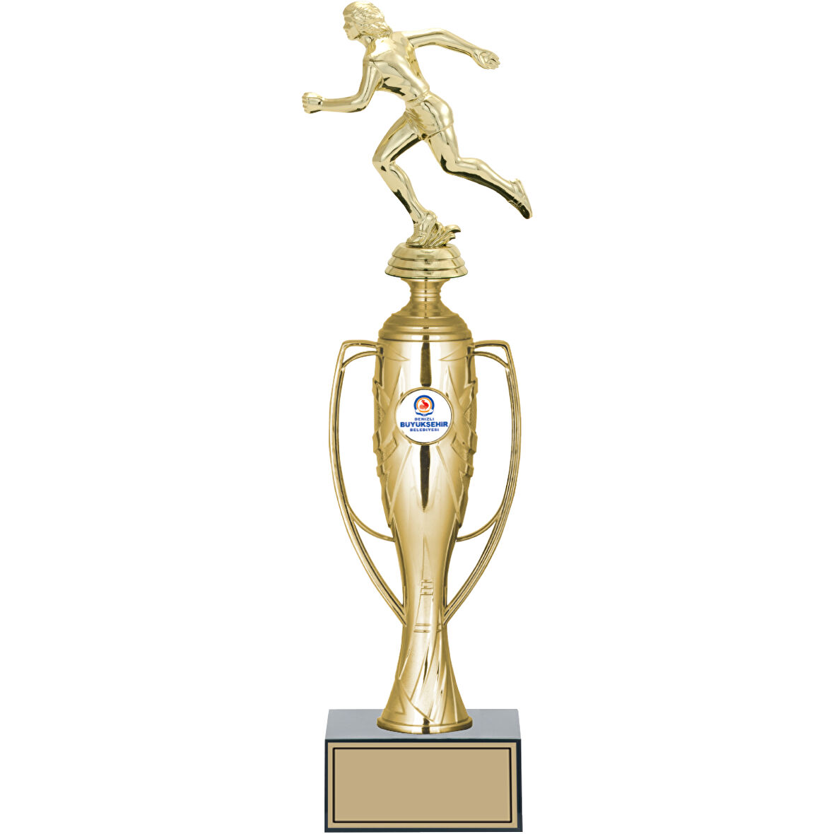 ODAK KUPA - Figürlü Kupalar - Atletizm Kadın Figürlü Kupalar FG-025 A - 38 cm