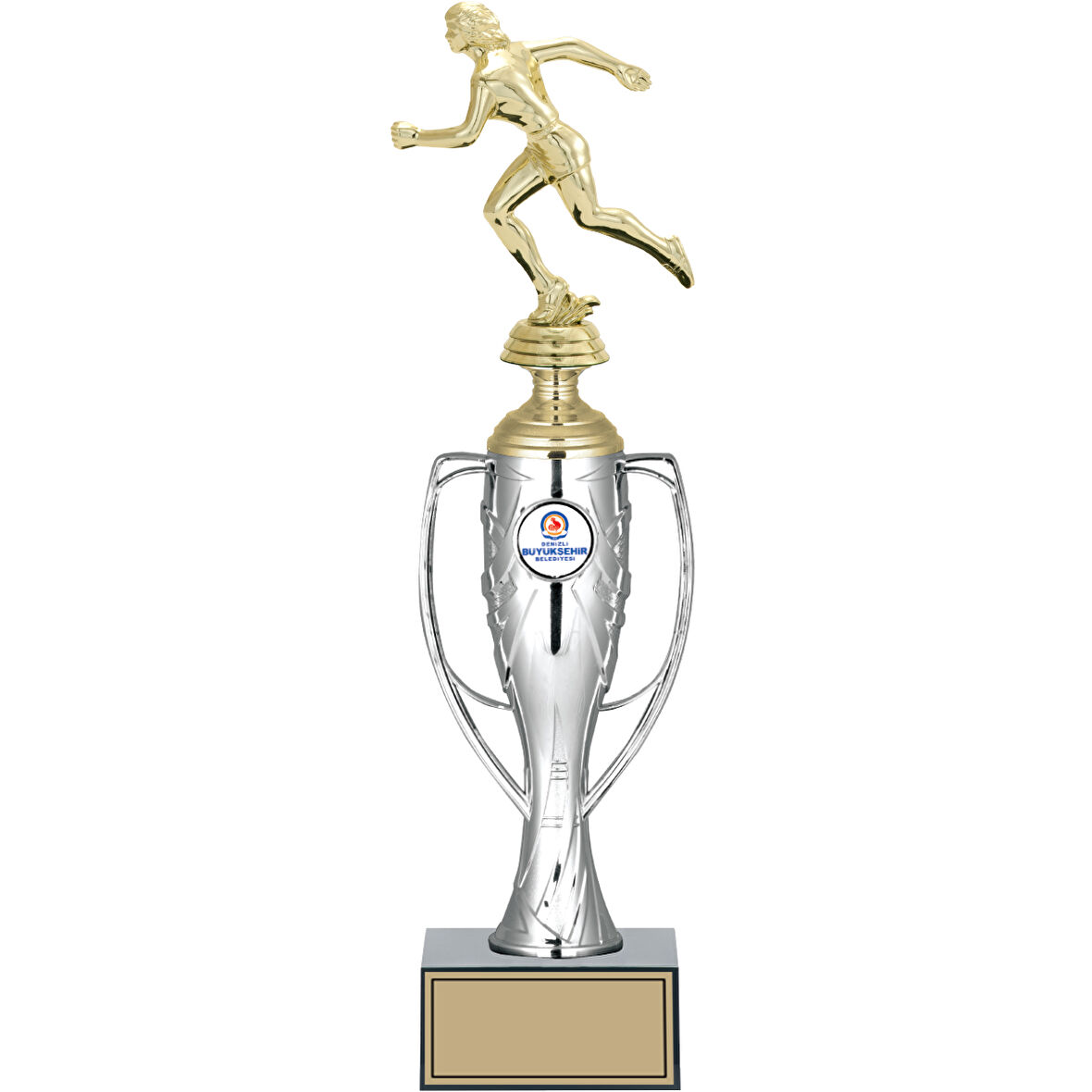 ODAK KUPA - Figürlü Kupalar - Atletizm Kadın Figürlü Kupalar FG-025 B - 38 cm