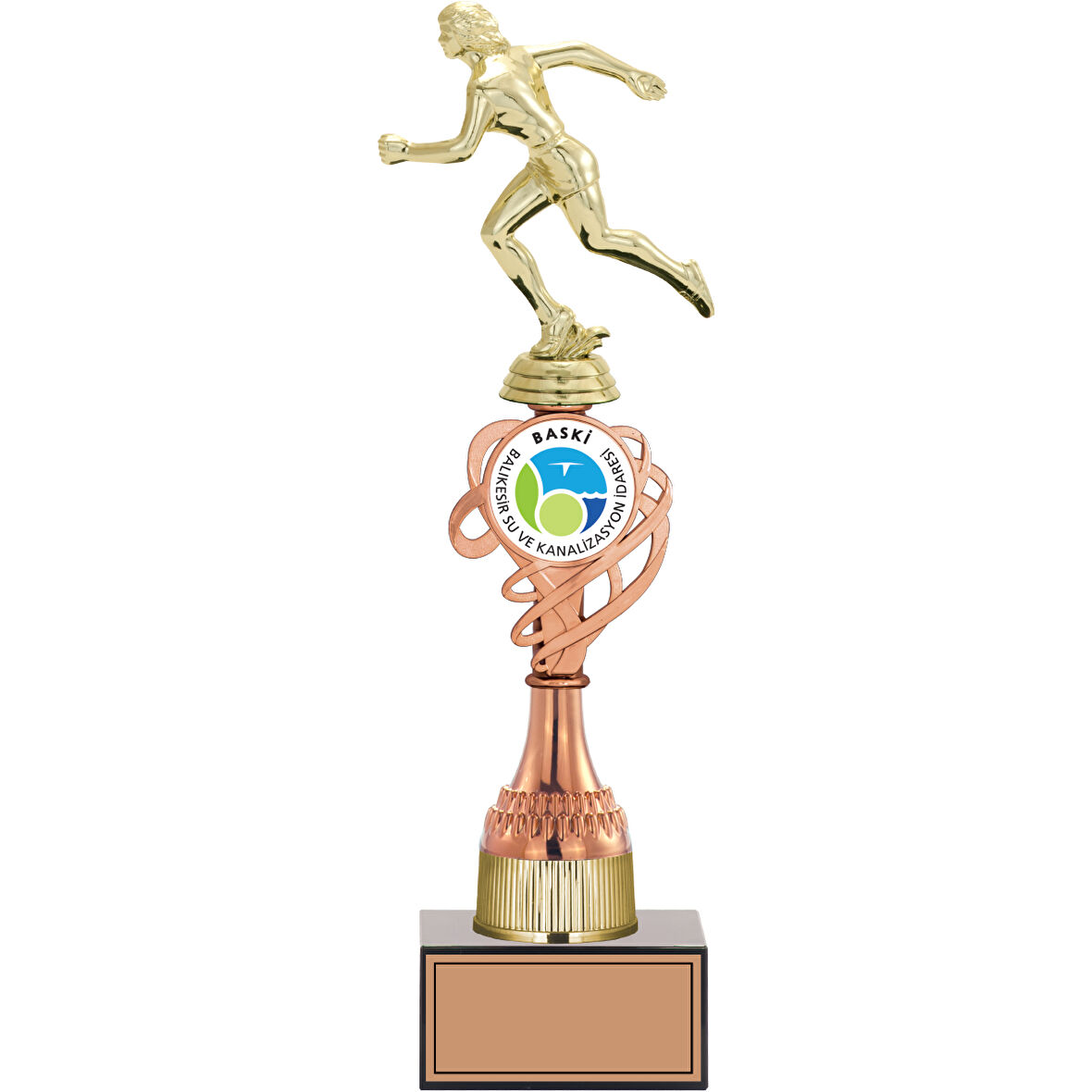 ODAK KUPA - Figürlü Kupalar - Atletizm Kadın Figürlü Kupalar FG-036 C - 38 cm