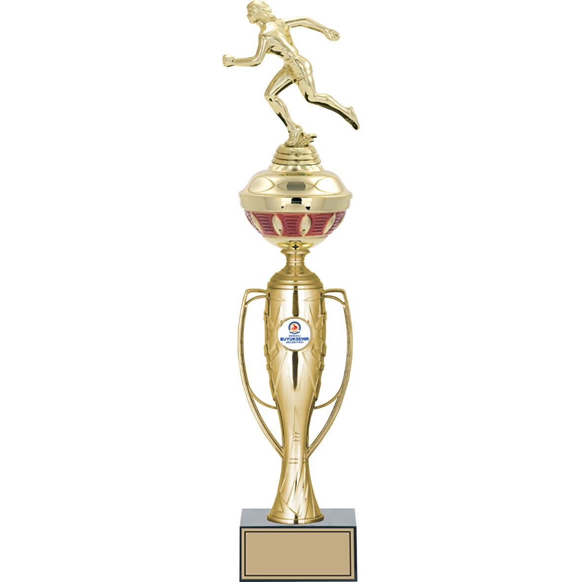 ODAK KUPA - Figürlü Kupalar - Atletizm Kadın Figürlü Kupalar FG-073 C - 49 cm