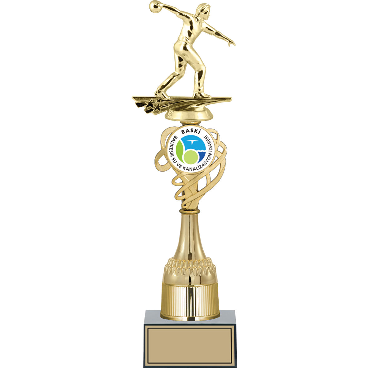 ODAK KUPA - Figürlü Kupalar - Bowling Erkek Figürlü Kupalar FG-033 C - 37 cm