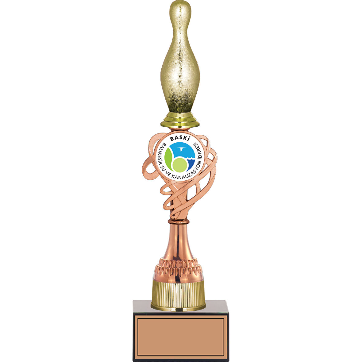 ODAK KUPA - Figürlü Kupalar - Bowling / Pin Figürlü Kupalar FG-036 C - 37 cm