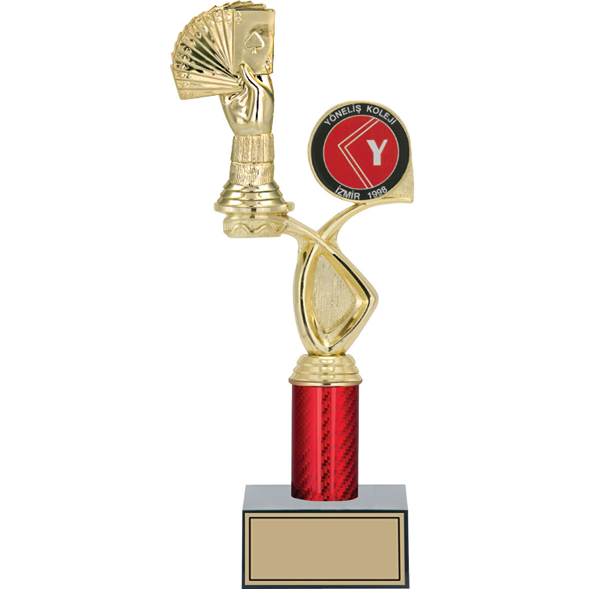 ODAK KUPA - Figürlü Kupalar - Briç Figürlü Kupalar FG-016 C - 34 cm