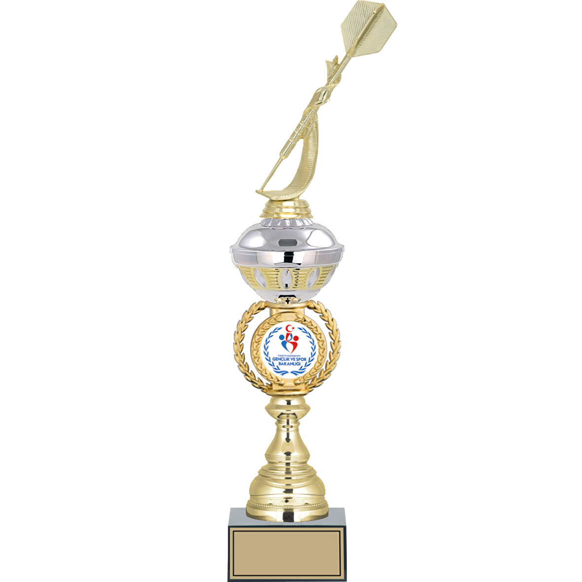 ODAK KUPA - Figürlü Kupalar - Dart Figürlü Kupalar FG-066 C - 48 cm