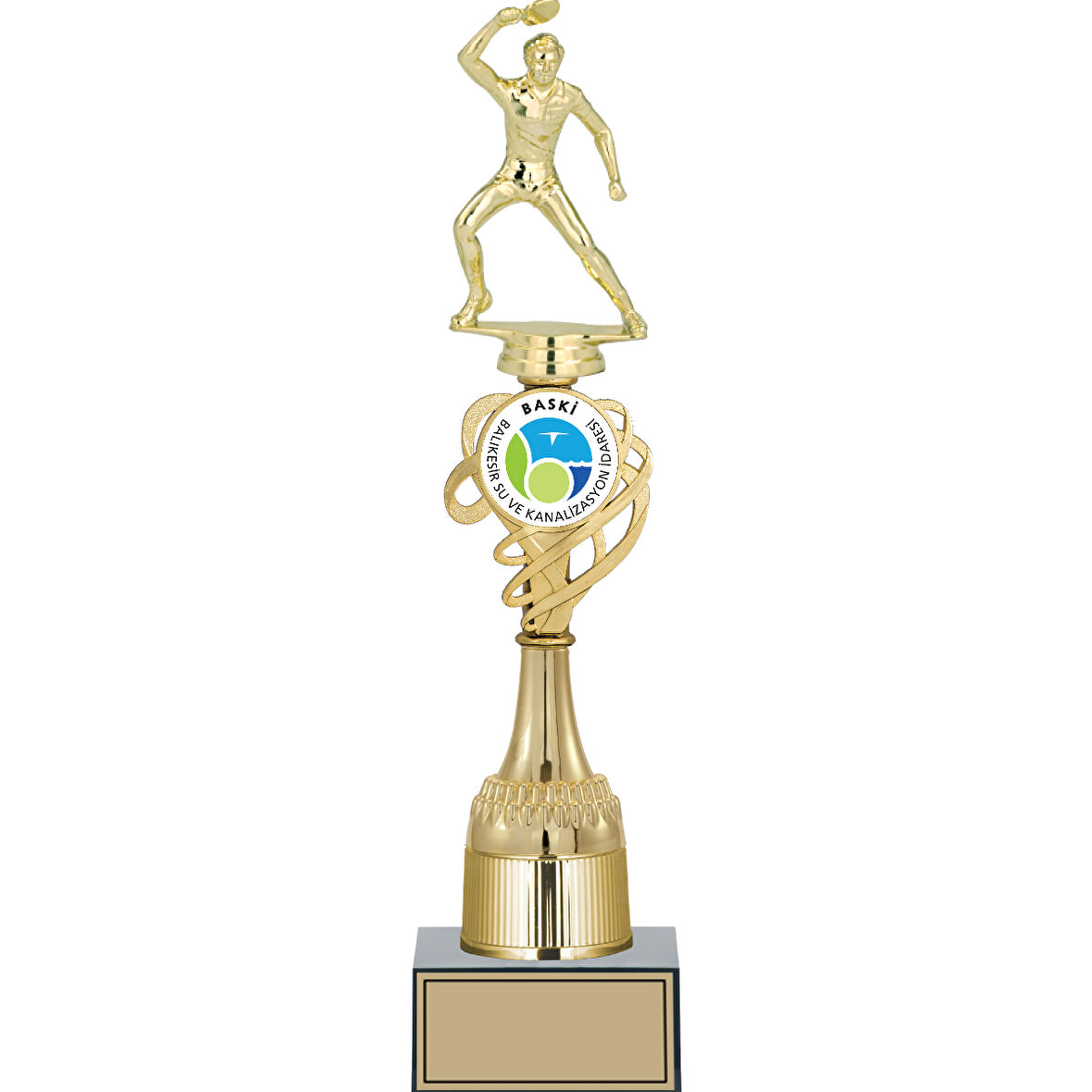 ODAK KUPA - Figürlü Kupalar - Masa Tenisi Erkek Figürlü Kupalar FG-033 B - 39 cm