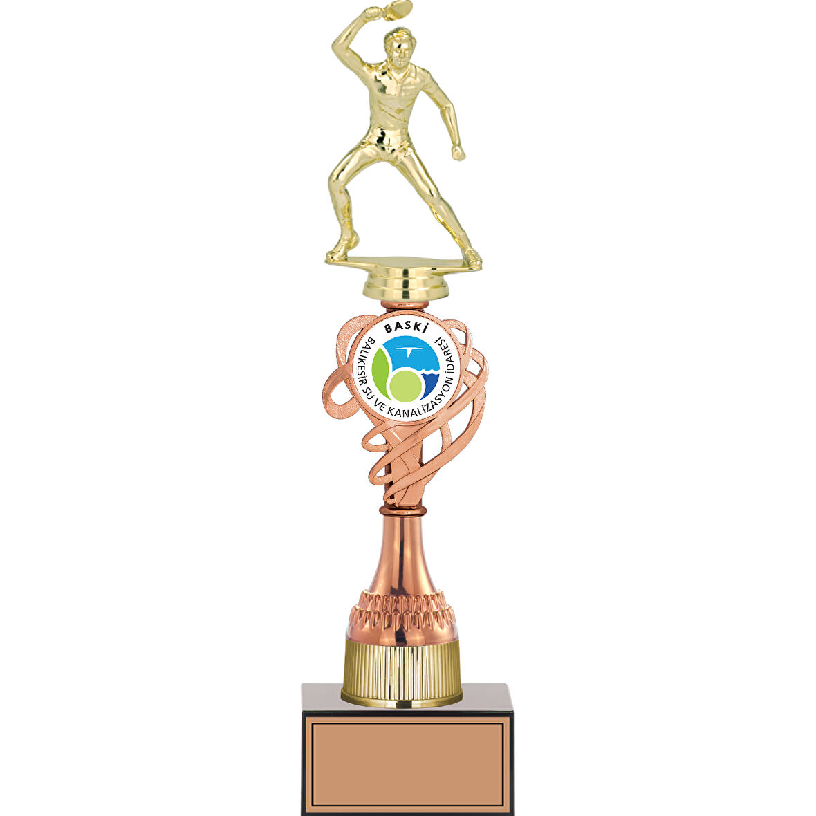 ODAK KUPA - Figürlü Kupalar - Masa Tenisi Erkek Figürlü Kupalar FG-036 C - 36 cm