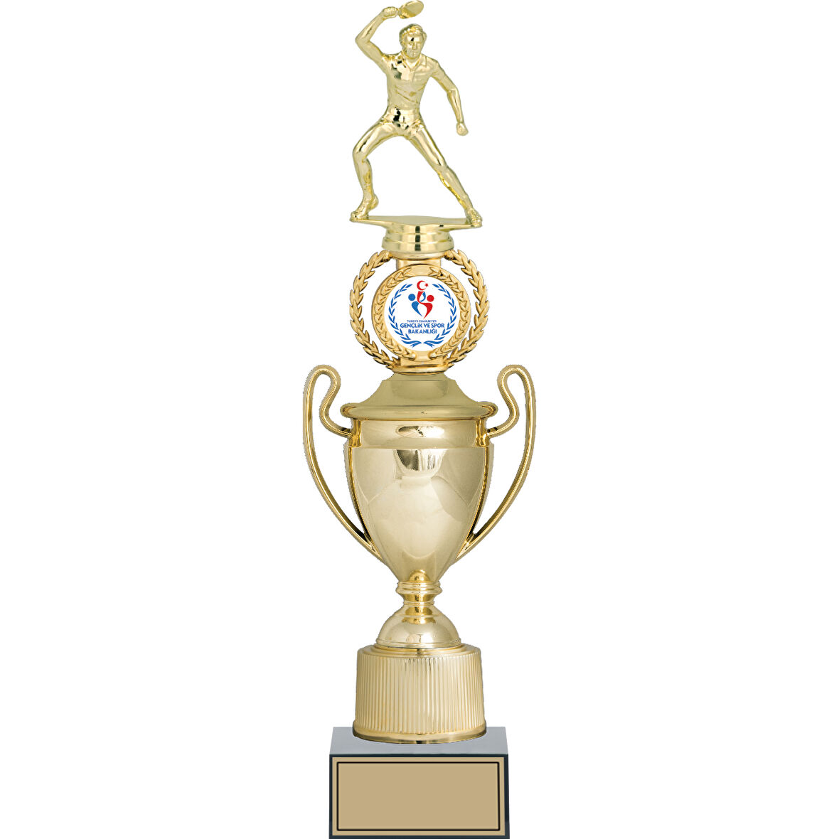 ODAK KUPA - Figürlü Kupalar - Masa Tenisi Erkek Figürlü Kupalar FG-037 A - 44 cm