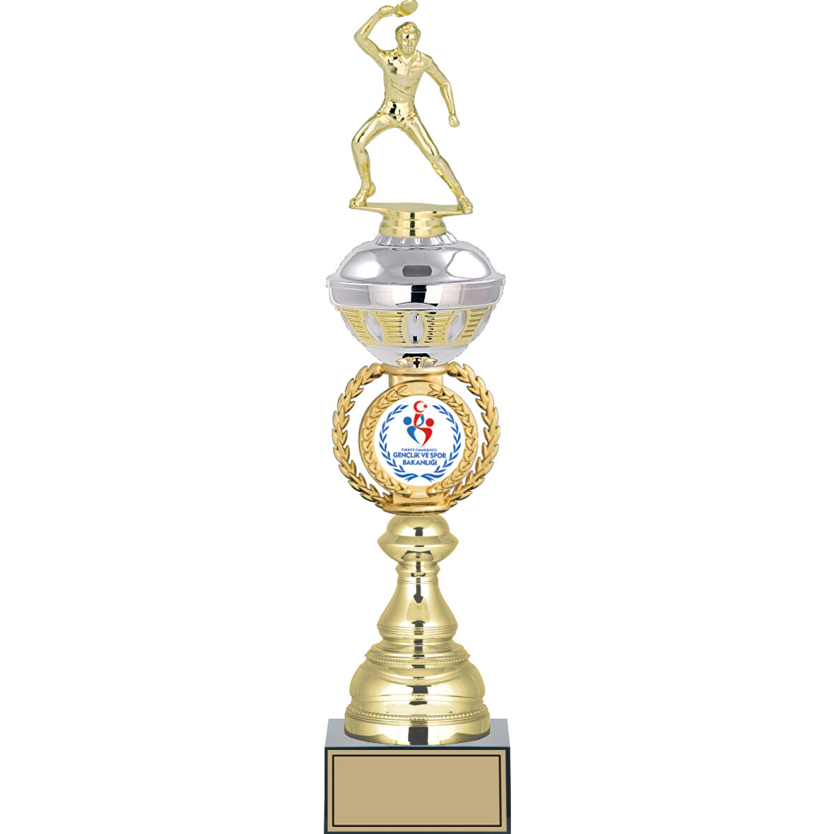 ODAK KUPA - Figürlü Kupalar - Masa Tenisi Erkek Figürlü Kupalar FG-066 B - 45 cm