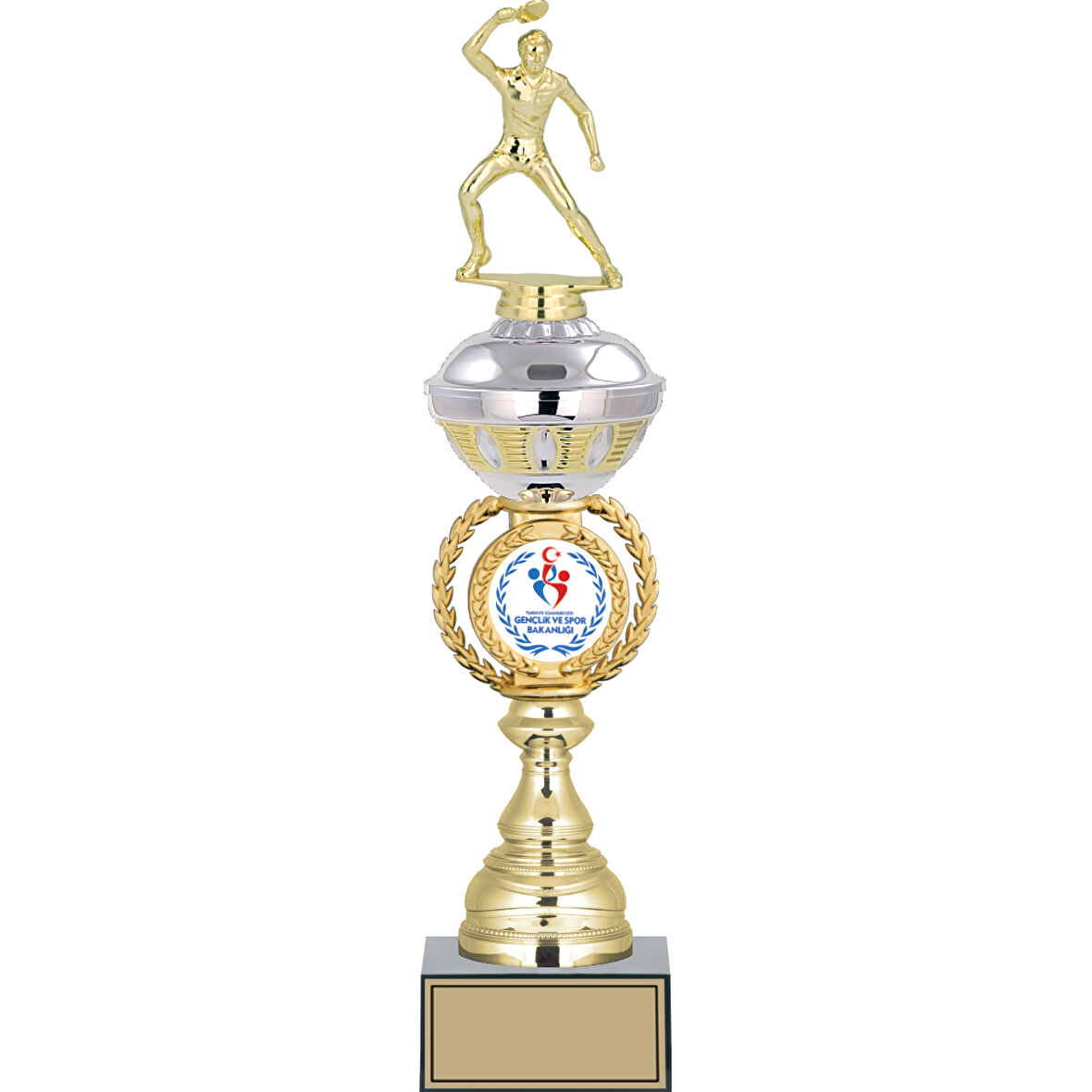 ODAK KUPA - Figürlü Kupalar - Masa Tenisi Erkek Figürlü Kupalar FG-066 C - 44 cm