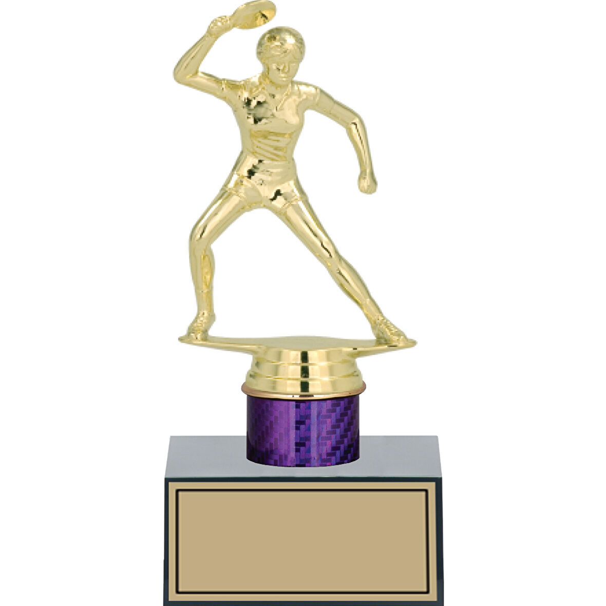 ODAK KUPA - Figürlü Kupalar - Masa Tenisi Kadın Figürlü Kupalar FG-002 C - 19 cm