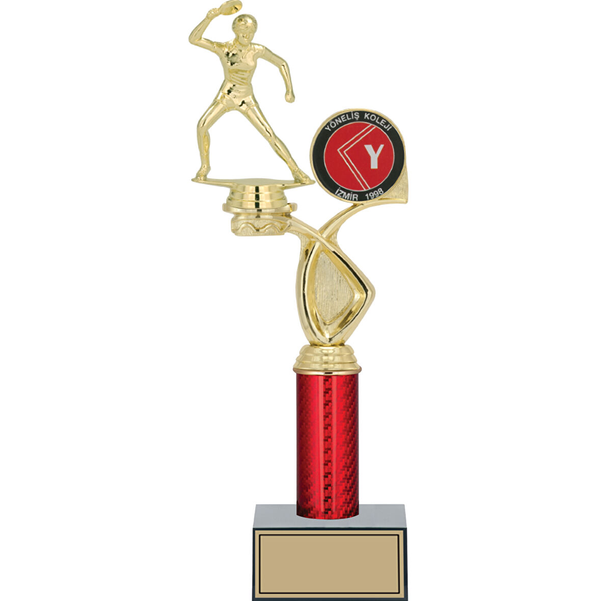 ODAK KUPA - Figürlü Kupalar - Masa Tenisi Kadın Figürlü Kupalar FG-016 B - 36 cm