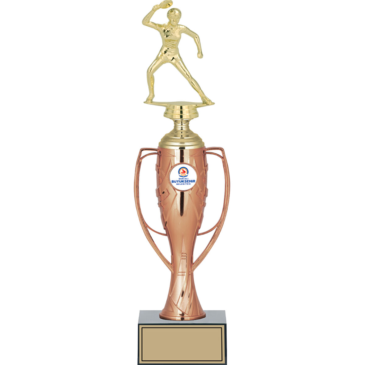 ODAK KUPA - Figürlü Kupalar - Masa Tenisi Kadın Figürlü Kupalar FG-025 C - 36 cm