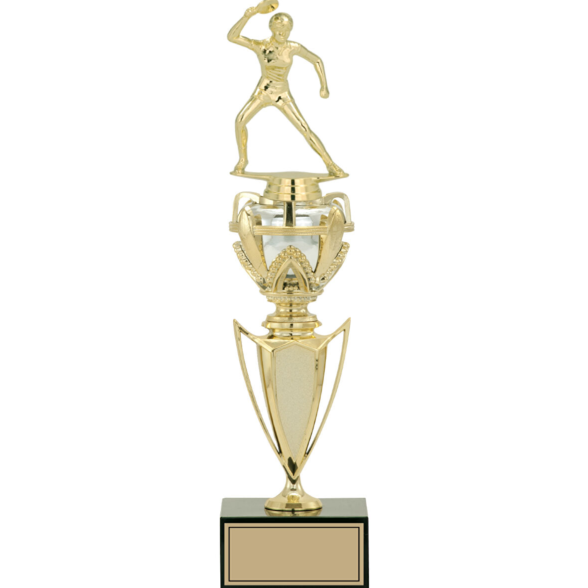 ODAK KUPA - Figürlü Kupalar - Masa Tenisi Kadın Figürlü Kupalar FG-044 C - 37 cm