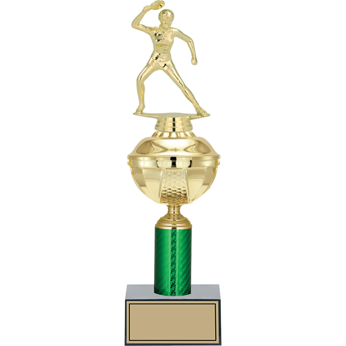 ODAK KUPA - Figürlü Kupalar - Masa Tenisi Kadın Figürlü Kupalar FG-049 C - 36 cm