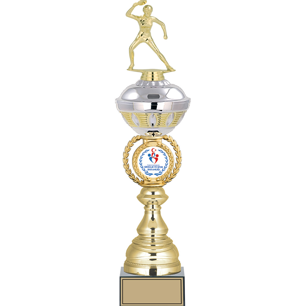 ODAK KUPA - Figürlü Kupalar - Masa Tenisi Kadın Figürlü Kupalar FG-066 A - 48 cm