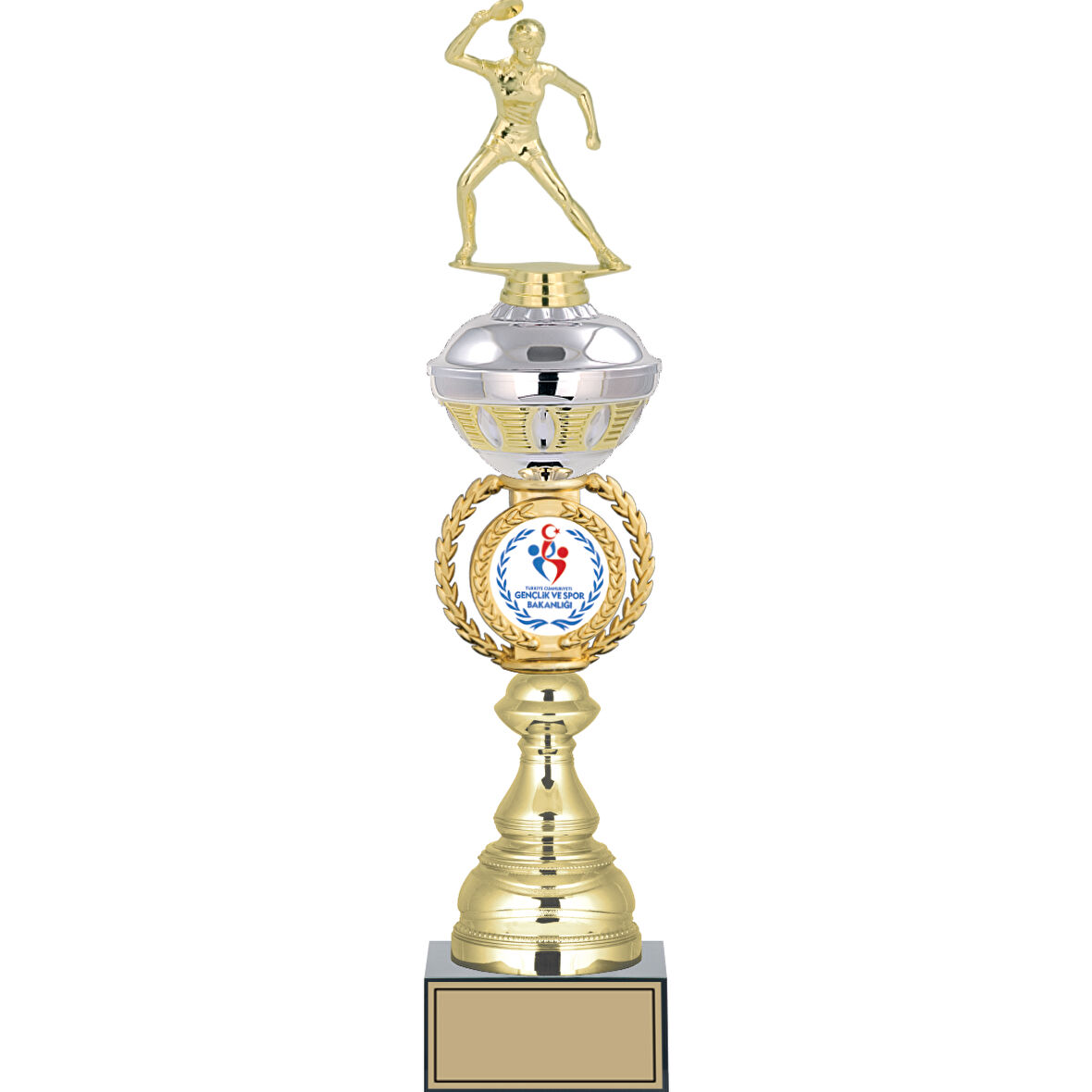 ODAK KUPA - Figürlü Kupalar - Masa Tenisi Kadın Figürlü Kupalar FG-066 B - 45 cm