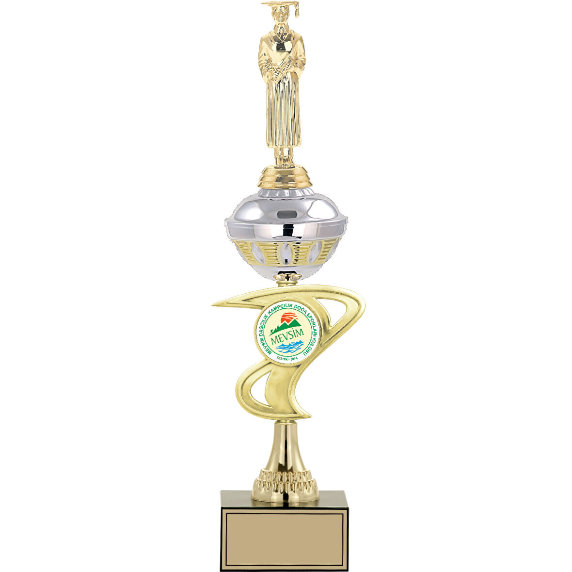 ODAK KUPA - Figürlü Kupalar - Mezuniyet Erkek Figürlü Kupalar FG-065 C - 44 cm