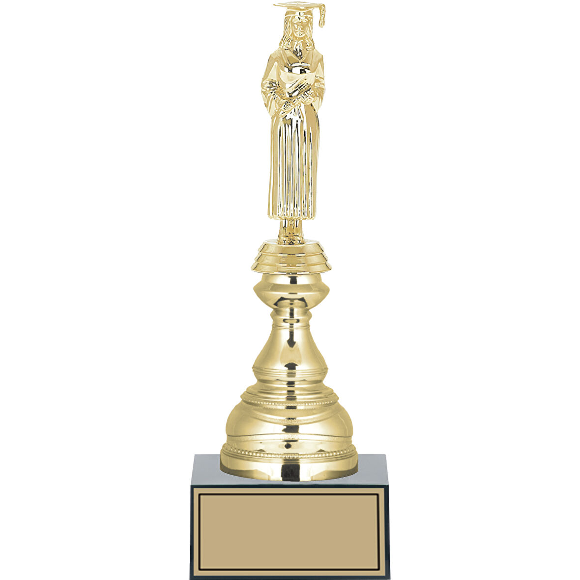ODAK KUPA - Figürlü Kupalar - Mezuniyet Kadın Figürlü Kupalar FG-023 C - 29 cm