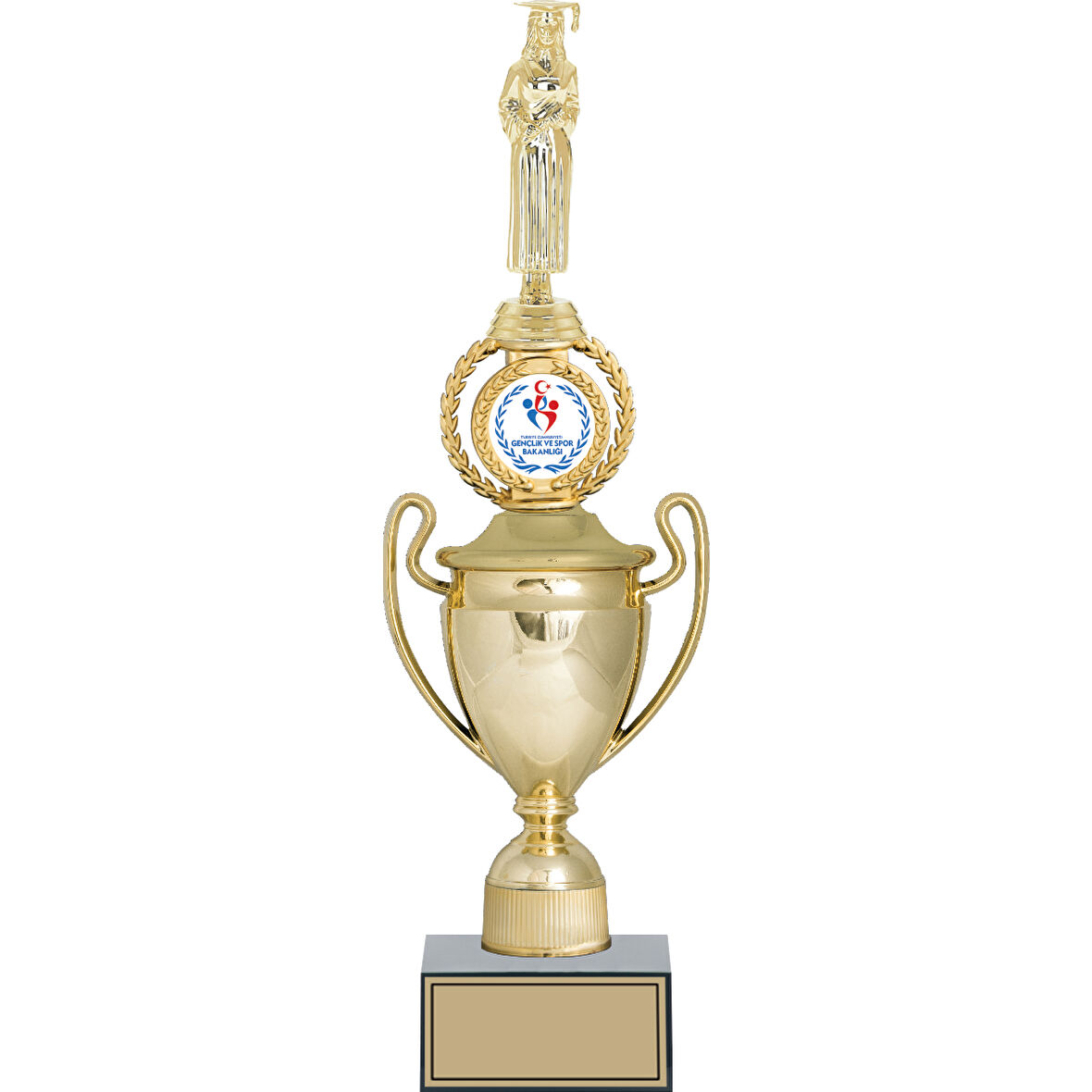 ODAK KUPA - Figürlü Kupalar - Mezuniyet Kadın Figürlü Kupalar FG-037 C - 44 cm