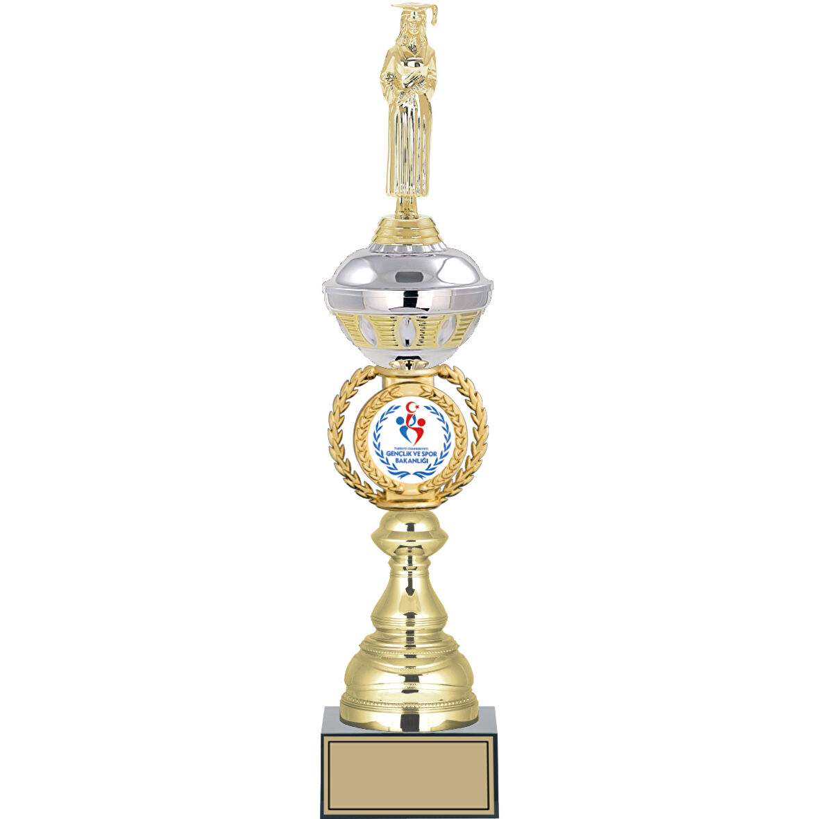 ODAK KUPA - Figürlü Kupalar - Mezuniyet Kadın Figürlü Kupalar FG-066 B - 47 cm