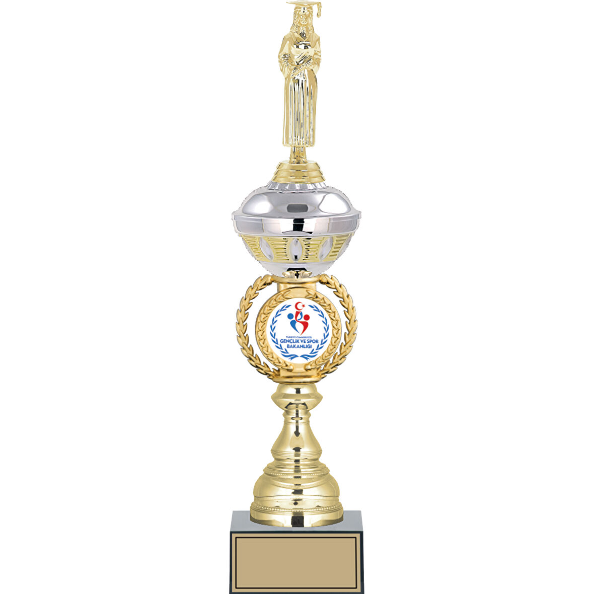 ODAK KUPA - Figürlü Kupalar - Mezuniyet Kadın Figürlü Kupalar FG-066 C - 45 cm