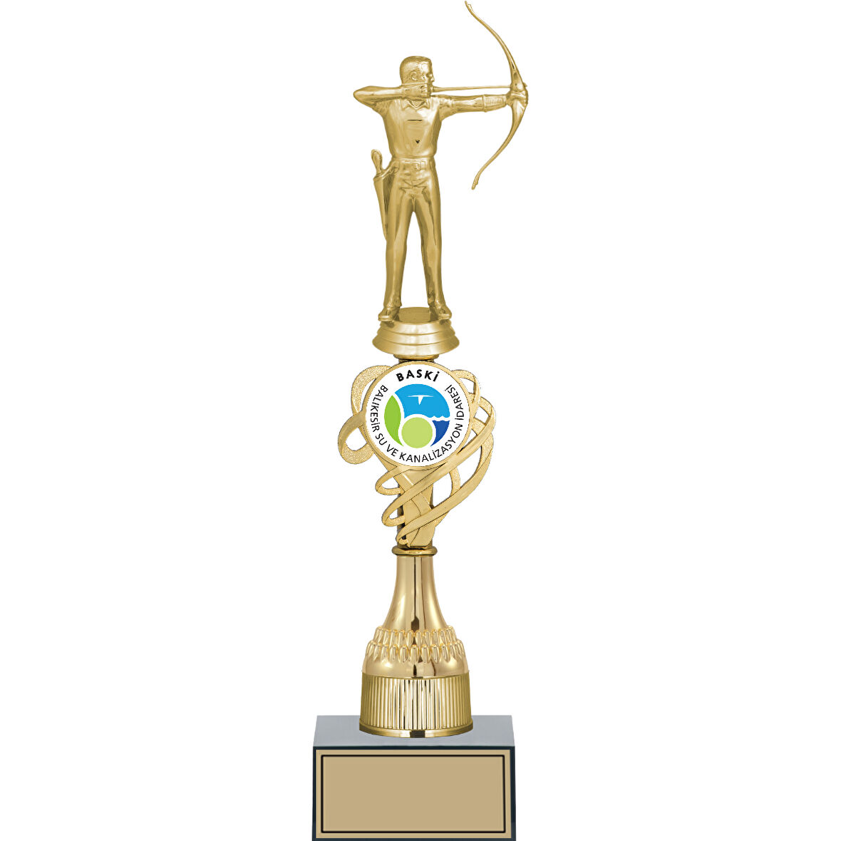 ODAK KUPA - Figürlü Kupalar - Okçu Figürlü Kupalar FG-033 C - 38 cm