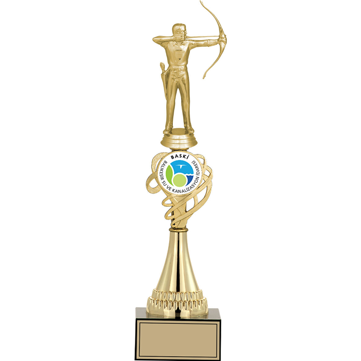 ODAK KUPA - Figürlü Kupalar - Okçu Figürlü Kupalar FG-034 A - 39 cm